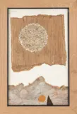 Composition solaire by Antonio Guansé, 1981, Technique mixte et collage sur panneau signée et datée en haut à gauche, sold Mar 2025