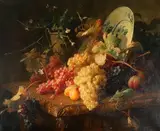 Raisins sur un entablement by Charlotte Elise Puyroche-Wagner, Toile d'origine, sold Jun 2025