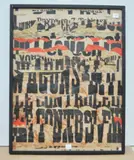 Sans titre by Arthur Aesbacher, 1966, Collage d’affiches déchirées contrecollées sur carton signé en bas à droite et daté, sold May 2020