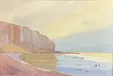 Les falaises by Georges Lascroux, 1935, Aquarelle signée et datée en bas à gauche, sold Mar 2021