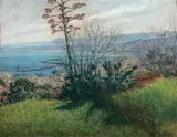 Les toits d'Alger by Paul Guion, 1942, Pastel monogrammé et daté "II -, sold Mar 2021