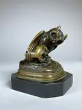 Rien !!" by Auguste Clésinger, 1868, Epreuve en bronze à patine brun clair nuancé, sold Feb 2021