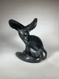 Fennec by Jorge Borrás, Epreuve en bronze à la cire perdue à patine noire, sold Feb 2021