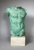 Persée by Igor Mitoraj, Epreuve en bronze à patine vert nuancé signée en bas à droite, justifiée, sold Feb 2021