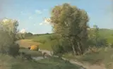 Le charroi by André des Fontaines, Pastel, sold Mar 2026