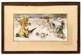 Jeux de chasse des enfants by Gaston Gélibert, Aquarelle, sold Mar 2026