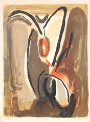 MP 060 by Bram van Velde, 1970, Lithographie sur vélin, sold Mar 2026