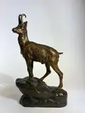 Chamois by Alfred Dubucand, Bronze à patine brun-doré, sold Mar 2026
