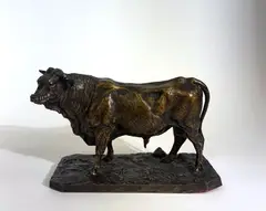 Taureau by Pierre-Jules Mêne, Bronze à patine brune, sold Mar 2026