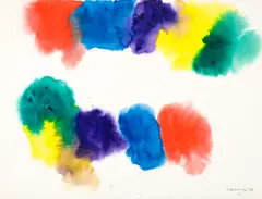 BS by Gershon Iskowitz, 1977, watercolour on paper, sold Jul 2024