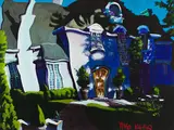 Dappled Light on Drummond Drive by Tiko Kerr, 1997, acrylic on canvas, sold Jul 2024