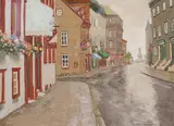 Les bons souvenirs de mon père by Horace Champagne, pastel on paper, sold Jul 2024