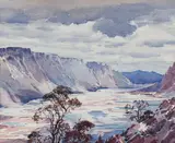 Jupiter Terrace by Alfred Crocker Leighton, watercolour on paper, sold Jul 2024