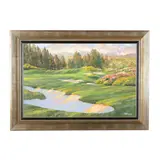 Tee Time Shadows by Howard Behrens, Oil on canvas, sold Feb 2026