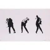 Men in the cities, Planche I - 1990 by Robert Longo, Lithographie en noir sur papier Arches, toutes marges, sold Dec 2019