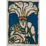 Mardi Gras - 1978 by Pierre Alechinsky, Lithographie en couleurs, sur papier Arches, toutes marges, sold Dec 2019