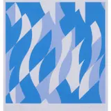Two Blues - 2003 by Bridget Riley, Sérigraphie en deux tons de bleu sur papier vélin, sold Dec 2019