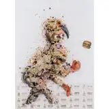 Pain cotidien (from Cassius Clay series) by Steve Bandoma, 2013, Technique mixte, aquarelle, encre et collages sur papier, sold Jun 2020