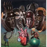 Sans titre (masques) by Amani Bodo, Acrylique sur toile, sold Jun 2020