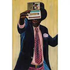 Miki Liste by Zemba Luzamba, 2019, Huile sur toile, sold Jun 2020