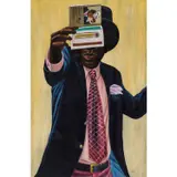 Miki Liste by Zemba Luzamba, 2019, Huile sur toile, sold Jun 2020