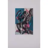 Combat - 1953 by Stanley William Hayter, Eau-forte et aquatinte en couleurs sur papier vélin, toutes marges, sold Mar 2020