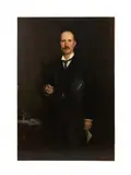 Untitled - Portrait of a Gentleman - 1911 by Edward Patry, oil on canvas, sold Jun 2025