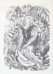 Untitled by Raoul Dufy, lithograph on paper, sold May 2023