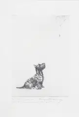 Untitled by Marguerite Kirmse, etching "The Spider Web", sold May 2023
