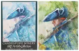 painting "Revolutionary Soldier by Rea Redifer, mixed media on paper, sold May 2023