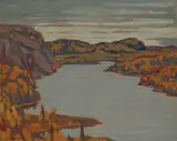Montreal River, Algoma, 1919 by A. Y. Jackson, oil on wood, sold Dec 2023