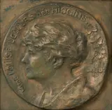 Madame Louise Lecours, née Higgins, 1916 by Ozias Leduc, bronze, sold Dec 2023