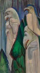 Nirvana, circa 1930 by Emily Carr, oil on paper, mounted on canvas, sold Dec 2023