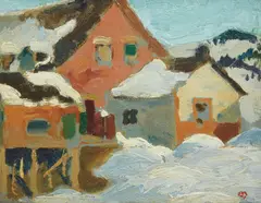 Baie St. Paul by Edwin Holgate, oil on panel, sold May 2024