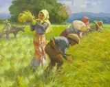 Untitled by Fernando Amorsolo, Oil on Canvas, sold Oct 2022