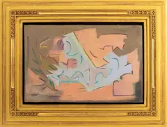 Untitled by Manierre Dawson, circa 1912, oil painting on wood board, sold Aug 2023