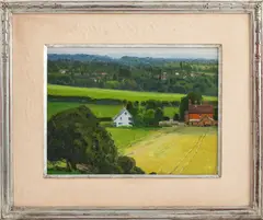 Untitled by Len Chmiel, 1999, oil painting on canvas, sold Aug 2023