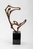 Untitled by Frederick Weinberg, bronze abstract figurative statue of a dancer, sold Aug 2023