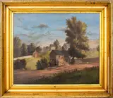 Untitled by Ralph William Holmes, oil painting on canvas, sold Aug 2023