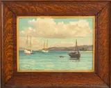 Untitled by Andrew Healey Hislop, oil on canvas, sold Aug 2023