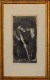 Untitled by Käthe Kollwitz, etching on paper, sold Aug 2023