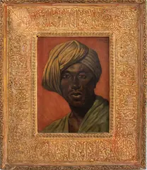Untitled by C. Zellner, 1905, oil painting on canvas, sold Aug 2023