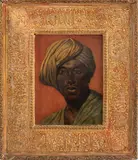 Untitled by C. Zellner, 1905, oil painting on canvas, sold Aug 2023
