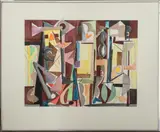 Untitled by Robert Barnard, watercolor painting on paper, sold Aug 2023