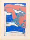 Untitled by George Segal, Lithograph on Japanese paper, sold Aug 2023
