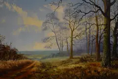 Weald of Kent by Stanley Ernest Dollimore, oil on canvas, sold Oct 2023