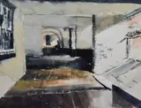 The Rows, Chester by Chris Millichamp, watercolour, offered Oct 2023