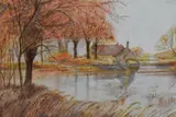 Fall of the Leaf by E.W White, watercolour, offered Oct 2023