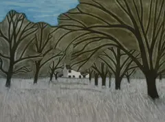 Orchard by John Brunsdon, print, sold Oct 2023