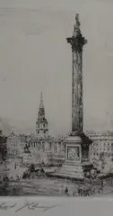 Etchings by Edward J Cherry, pencil, offered Oct 2023